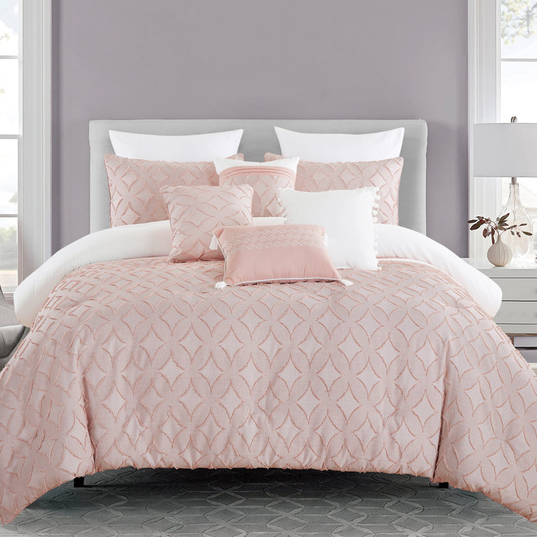 Dakota Fields Juhi Pink Microfiber 7 Piece Comforter Set Wayfair